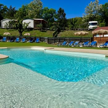 Piscine chauffée camping eau vive